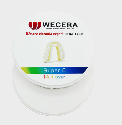 6.0g/cm3 Sintering Density 3d Multilayer Zirconia The Ideal Material for Chemical Solubility 100 μg/cm2 in Dental Restorations