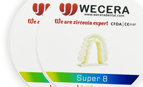 Amann Girrbach System Multilayer Zirconia Block with 1200 HV Hardness and 6.0-6.3g/cm3 Density