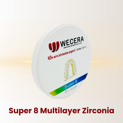 Class II Dental Zirconia Block with Flexural Strength 700-1200MPa and Smooth Surface