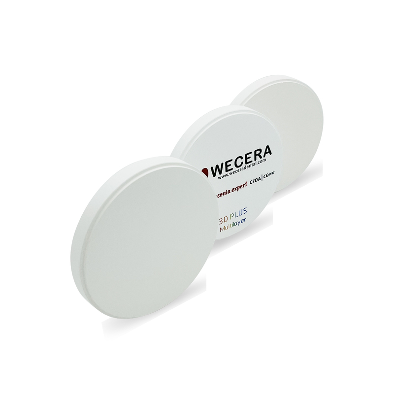FDA 43% - 57% High Translucent Zirconia Dental 3D Multilayer Zirconia Blocks