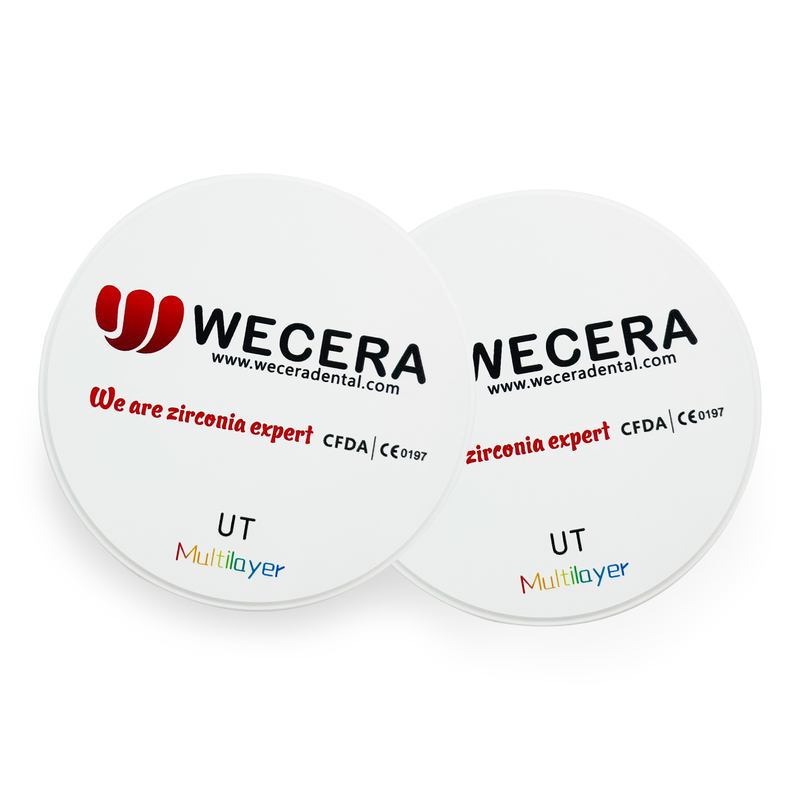 Ultra Translucent Zirconia Ceramic Disc Anterior Multilayer Zirconia Disc