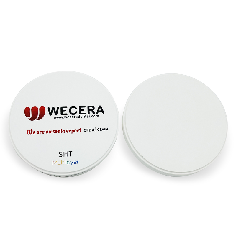 95mm Zirkonzahn Multilayer Zirconia Disc CAD CAM Dental SHT 1000 Mpa Strength