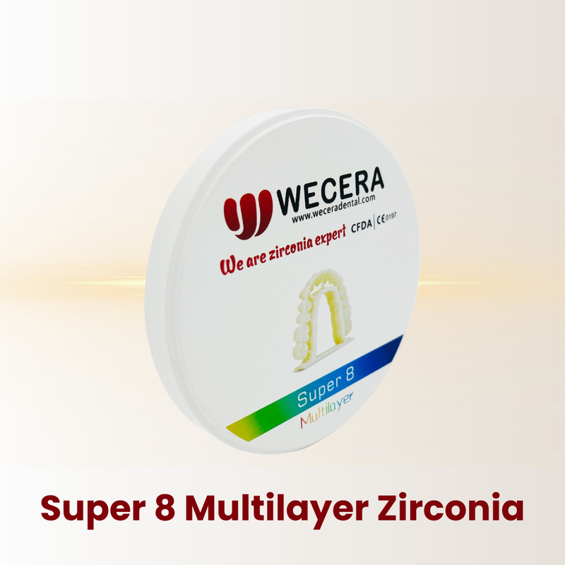 Class II Dental Zirconia Block with Flexural Strength 700-1200MPa and Smooth Surface