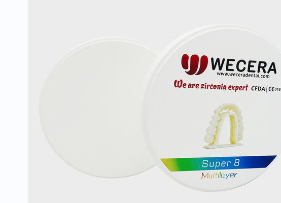 8 lớp khối zirconia nha khoa với chương trình sintering 1500 độ được thiết kế để tăng cường phục hồi răng và tuổi thọ